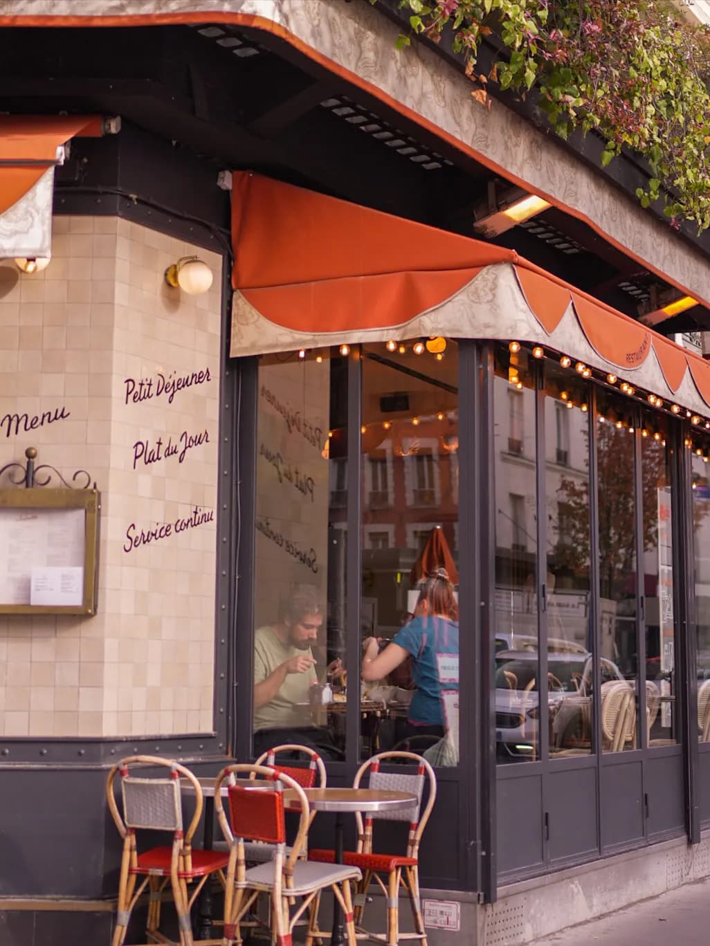 Terrasse couverte du Café Juliette